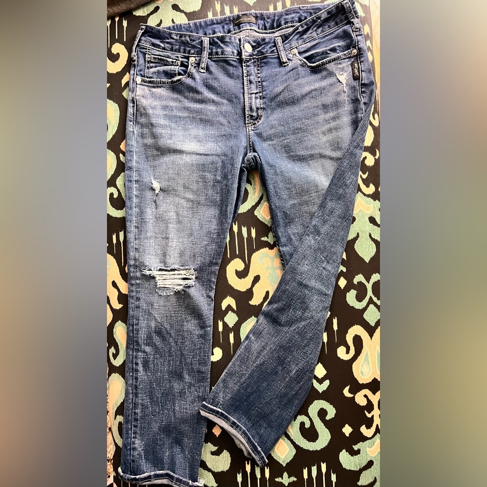 Women’s Silver Elyse Capri
